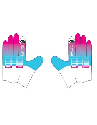 Guantes Bud SX Lite Neon Azul Pastel/Rosa Fluor