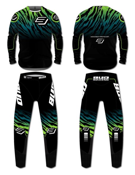 Camiseta Bud Zebra WSX Negro/Verde