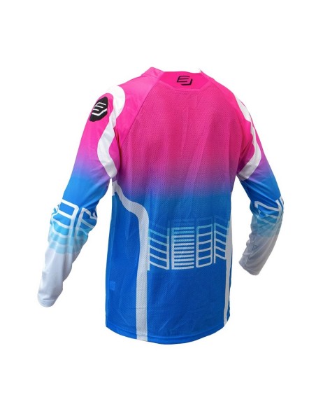 Camiseta Infantil Bud GP Neon Azul Pastel/Rosa Fluor