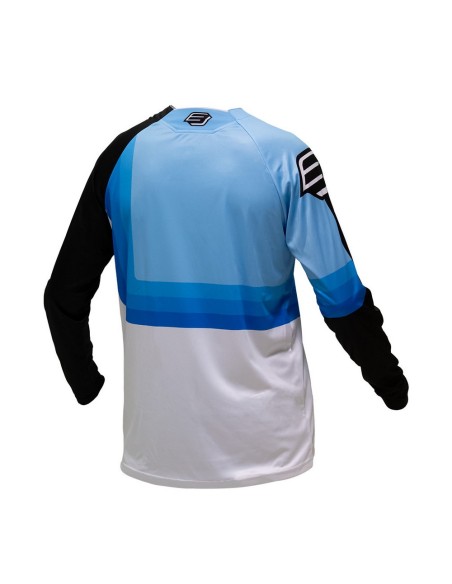 Camiseta Infantil Bud GP 95 Evo Azul Cielo/Negro/Blanco