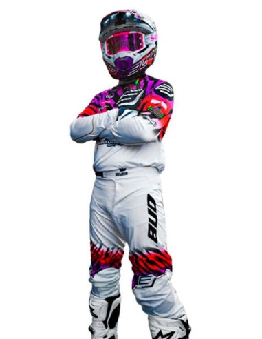 Pantalón Infantil GP Bud Zebra WSX Blanco