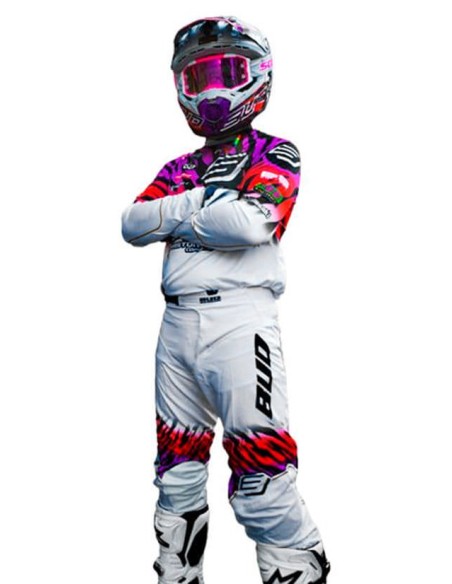 Pantalón Infantil GP Bud Zebra WSX Blanco