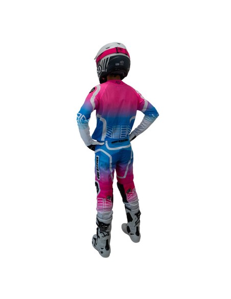 Pantalón Bud Logo "B" GP Neon Azul Pastel/Rosa Fluor