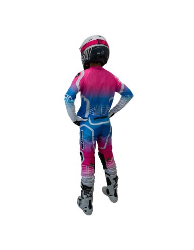 Camiseta Infantil Bud GP Neon Azul Pastel/Rosa...