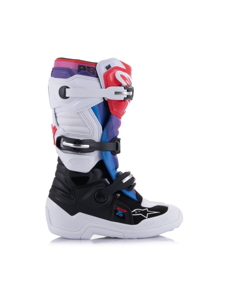 Bota Alpinestars Tech 7S Youth Offroad Blanco/Negro/Arcoiris 2