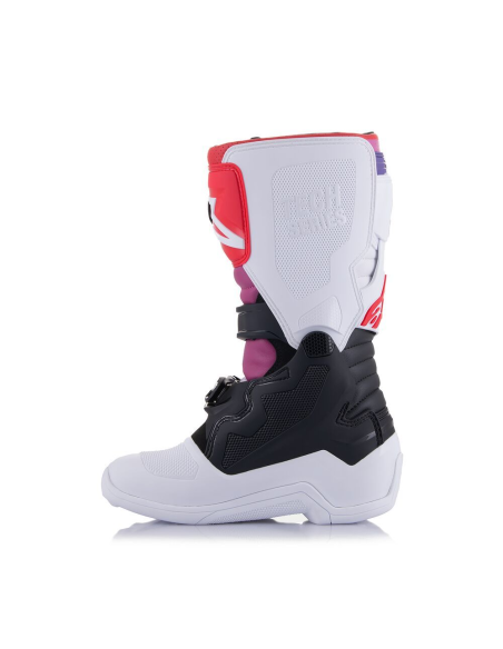 Bota Alpinestars Tech 7S Youth Offroad Blanco/Negro/Arcoiris 2