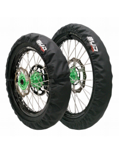 Juego de Fundas de Rueda Negras Bud Racing con Velcro