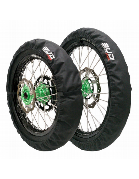Juego de Fundas de Rueda Negras Bud Racing con Velcro