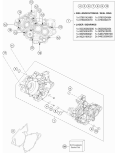 Kit de Juntas de Motor con Retenes Original GasGas MC 125...
