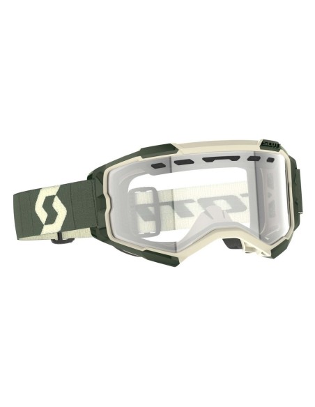 Gafa Scott Fury Enduro Kaki Green Lente Clear Works