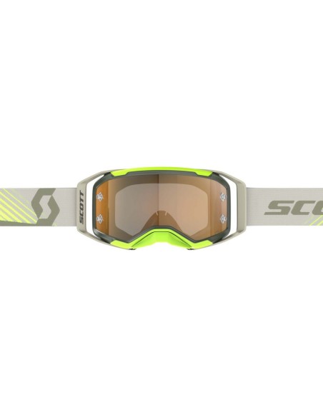 Gafa Scott Prospect 2.0 Amp Chrome Kaki Green/Neon Yellow Lente Gold Chr Works