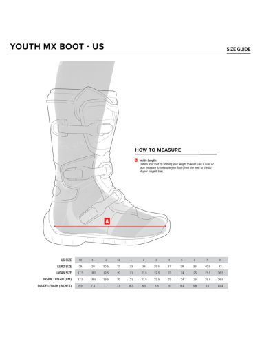 Bota Alpinestars Tech 7S Youth Offroad Rojo