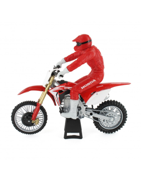 Moto miniatura NewRay Honda CRF 450R con Piloto (escala 1:12)