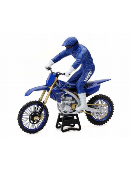 Moto miniatura NewRay Yamaha YZ 450F con Piloto (escala 1:12)