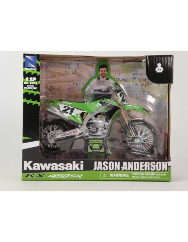 Moto miniatura NewRay Kawasaki KX 450 SR #21...