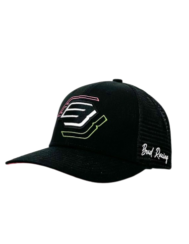 Gorra BUD Racing Icono Grande Negra/Rosa Talla...