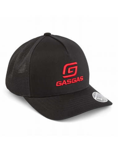 Gorra Gasgas Full Gas Negra con Logo Rojo