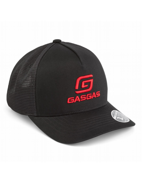 Gorra Gasgas Full Gas Negra con Logo Rojo