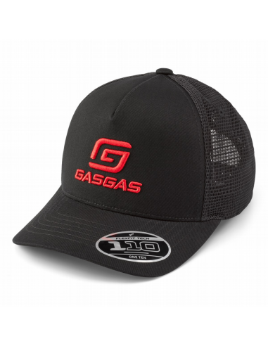 Gorra Gasgas Full Gas Negra con Logo Rojo