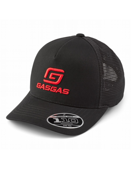 Gorra Gasgas Full Gas Negra con Logo Rojo