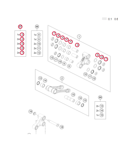 Kit de Reparacion Bieletas (KTM/HVA/GG)