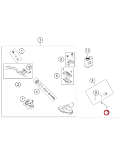Latiguillo de Freno Delantero Original KTM SX 85 2021- +...