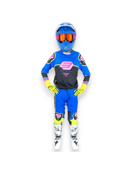 Pantalón Bud Logo "B" GP Future Soldier Azul/Negro/Rosa/Amarillo Fluor