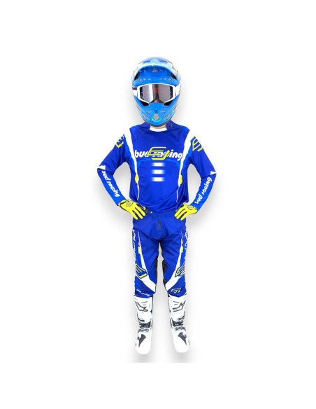 Pantalón Bud Logo "B" GP Champion's Azul/Blanco/Amarillo Fluor