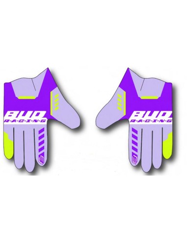 Guantes Bud SX Lite Paddock Purpura/Amarillo Fluor