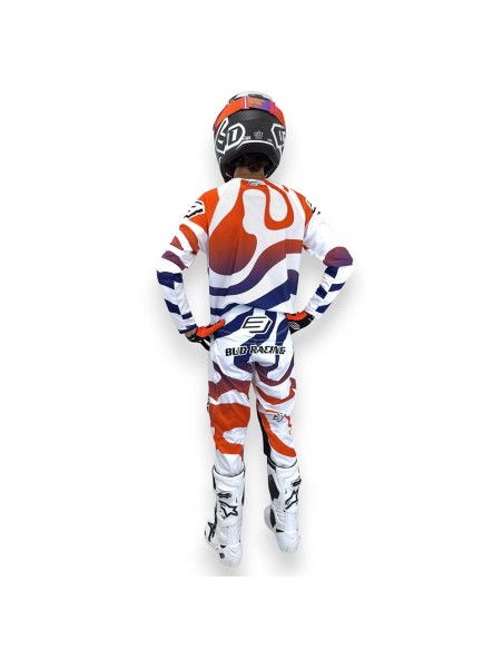 Pantalón Bud Logo "B" SX FIT Lava Blanco/Azul Marino/Naranja