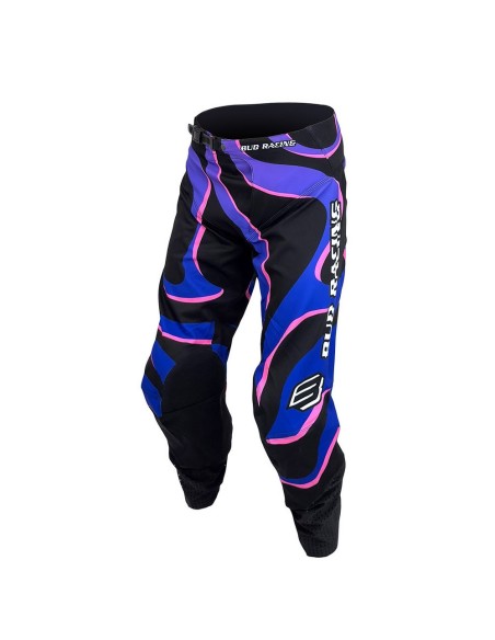 Pantalón Bud Logo "B" SX FIT Lava Negro/Azul/Purpura/Rosa Fluor