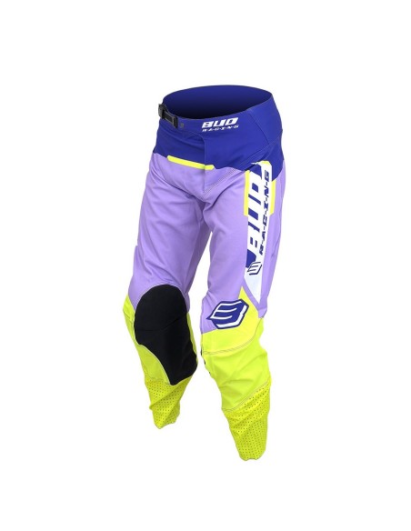 Pantalón Infantil Bud Logo "B" GP Paddock Purpura/Amarillo Fluor