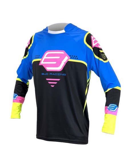 Camiseta Bud Future Soldier Azul/Rosa/Amarillo Fluor