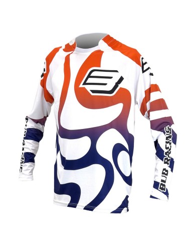 Camiseta Bud Lava Blanco/Azul Marino/Naranja