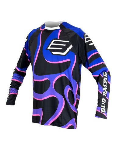 Camiseta Bud Lava Negro/Azul/Purpura/Rosa Fluor