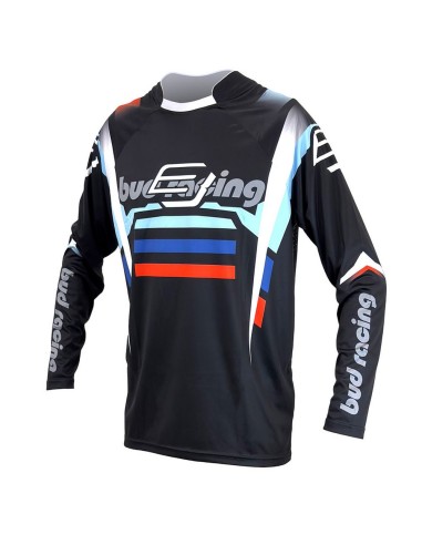 Camiseta Infantil Bud  Champion's Negro/Azul/Rojo