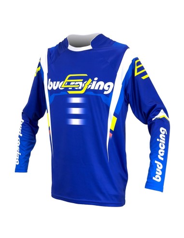 Camiseta Bud Champion's Azul/Blanco/Amarillo Fluor
