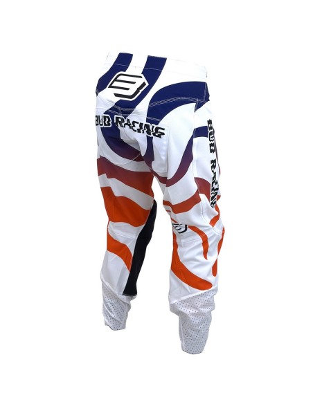 Pantalón Bud Logo "B" SX FIT Lava Blanco/Azul Marino/Naranja