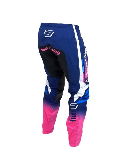 Pantalón Bud Logo "B" GP Champion's Azul Marino/Azul Claro/Rosa Fluor
