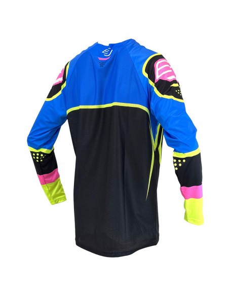 Camiseta Bud Future Soldier Azul/Rosa/Amarillo Fluor
