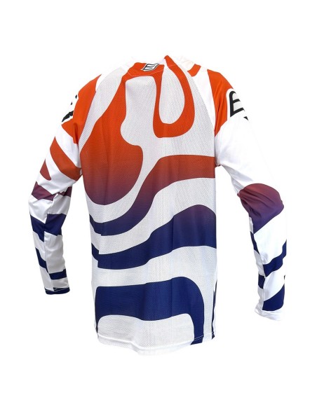 Camiseta Bud Lava Blanco/Azul Marino/Naranja