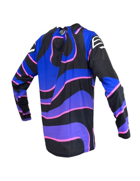 Camiseta Infantil Bud Lava Negro/Azul/Purpura/Rosa Fluor
