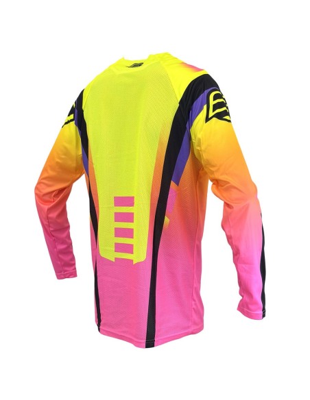 Camiseta Bud Champion's  Amarillo Fluor/Rosa Fluor/Negro