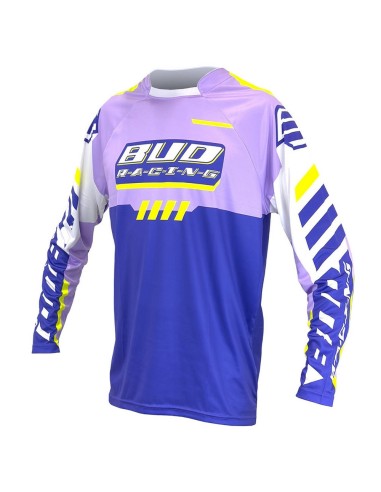 Camiseta Infantil Bud Paddock Purpura/Amarillo...