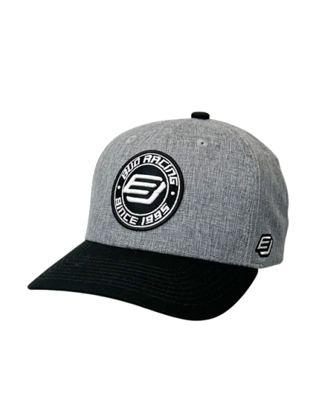 Gorra BUD Racing Logo Redondo Patch Gris/Verde Talla Unica