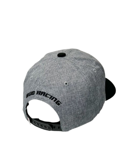 Gorra BUD Racing Logo Redondo Patch Gris/Verde Talla Unica