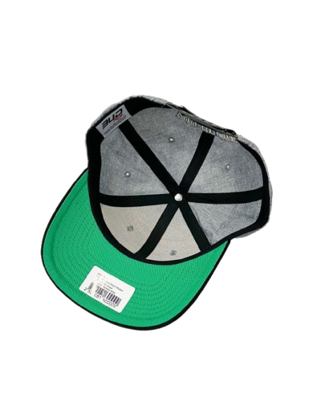 Gorra BUD Racing Logo Redondo Patch Gris/Verde Talla Unica