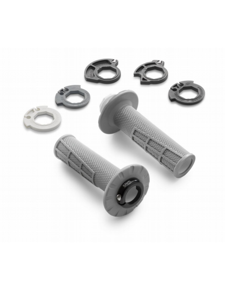 Juego de Puños Abiertos ODI Lock-On Gris Original KTM/Husqvarna/GasGas