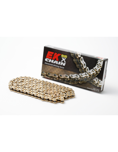 Cadena 520 EK Chain MRD7 MX Super Reforzada Oro...