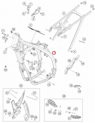 Chasis Original GasGas MC 250F/350F/450F 2025